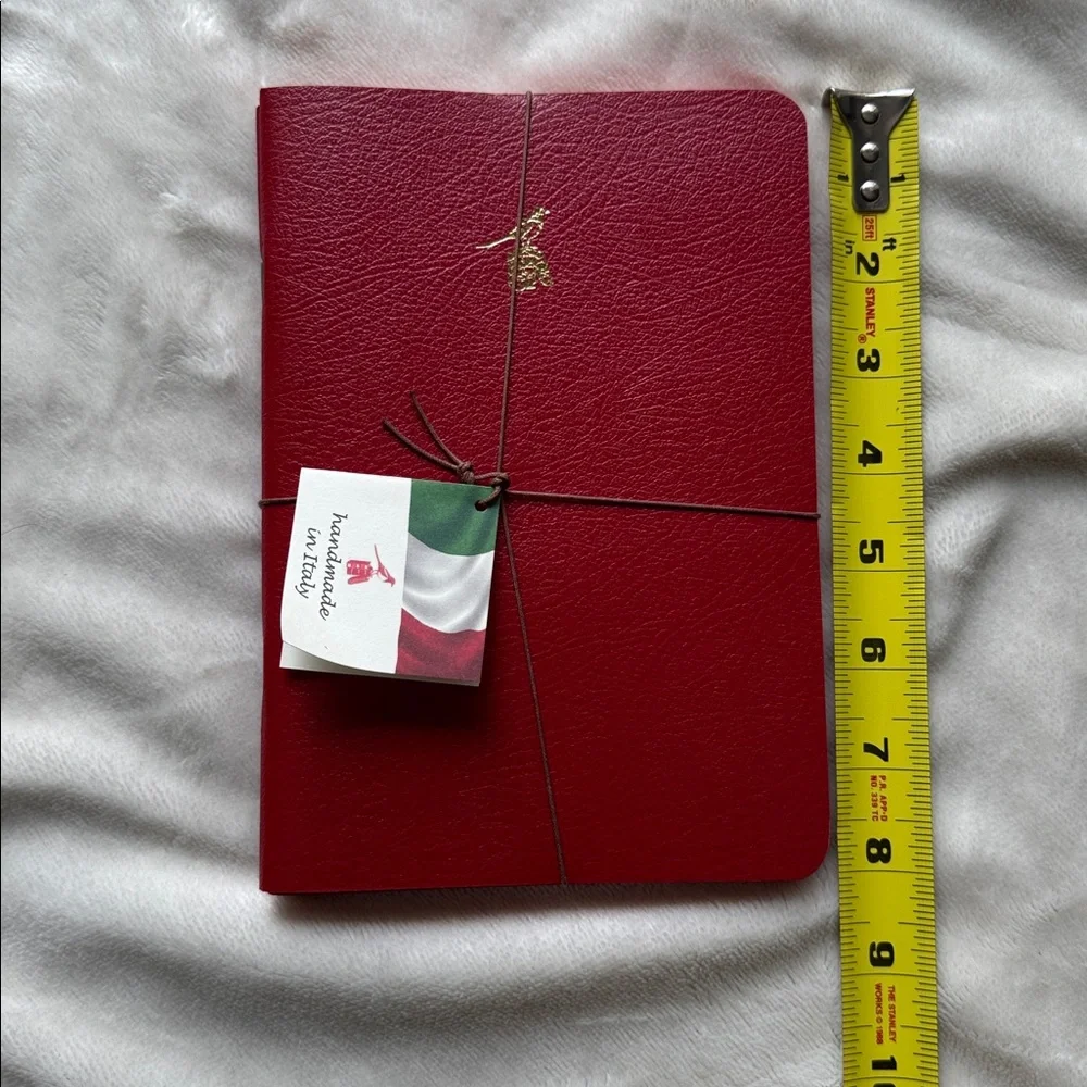 Bieffe Hand Made Italy 3x Stationary Journal Red Diary Notebook (Made in Italy)